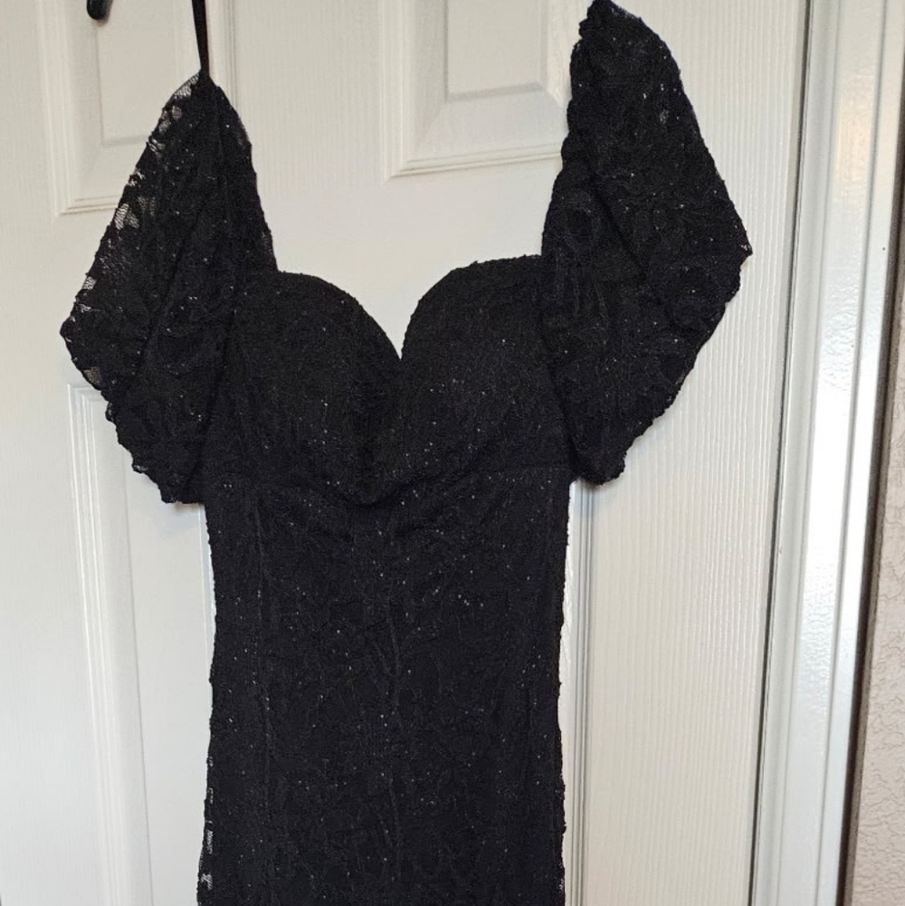 Black Sparkle Prom Dress